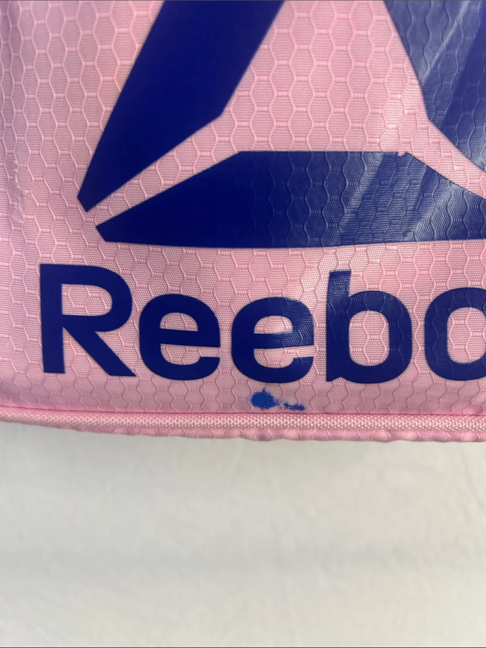 Reebok Pink Backpack with Purple Logo Accents